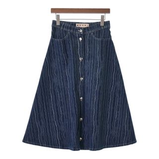 最終価格】 MARNI ロングスカート/40/デニム 【即時発送】【大人気】-