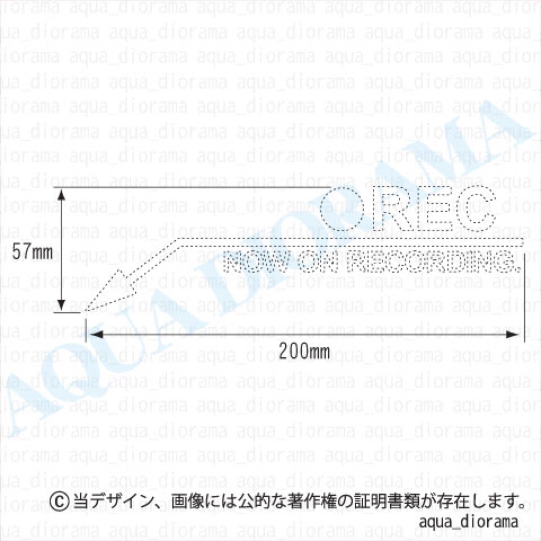 ドライブレコーダー/ドラレコ録画中ステッカー:アロー左下WH 自動車/バイクの自動車(セキュリティ)の商品写真