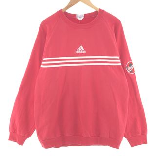 アディダス(adidas)の古着 90年代 アディダス adidas 3本ライン 刺? スウェットシャツ トレーナー メンズXL ヴィンテージ /taa001715(スウェット)