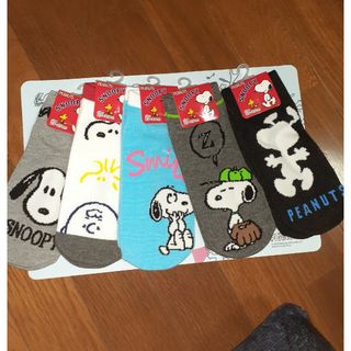 スヌーピー(SNOOPY)のPEANUTSソックス5足セット(ソックス)