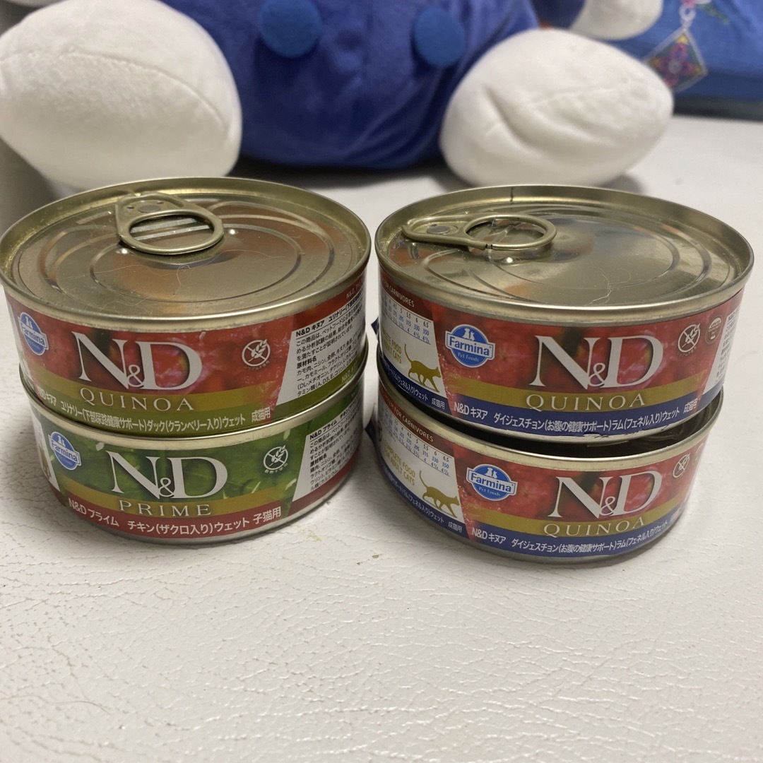 N&D キャットフード　4缶 その他のペット用品(ペットフード)の商品写真