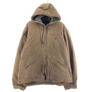 カーハート(carhartt)の古着 ビッグサイズ カーハート Carhartt デトロイトジャケット フード付き ダックフルジップパーカー メンズXXXL /eaa376263(その他)