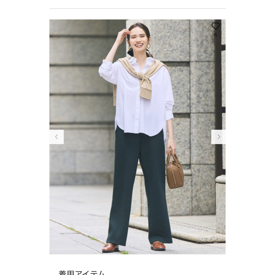 UNIQLO(ユニクロ)のUNIQLO 白シャツ　未使用 レディースのトップス(シャツ/ブラウス(長袖/七分))の商品写真