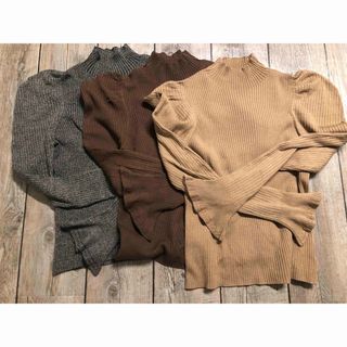 ハーリップトゥ(Her lip to)のherlipto Volume Sleeve Rib Knit Top(ニット/セーター)