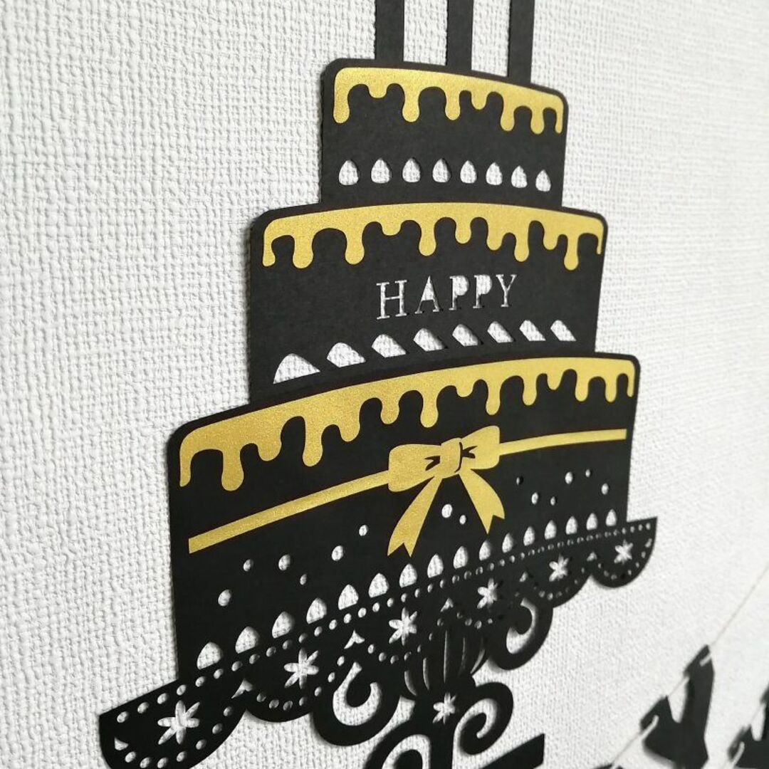 おまとめ様専用 誕生日 ガーランド ケーキ くま #JP19 27 キッズ/ベビー/マタニティのメモリアル/セレモニー用品(アルバム)の商品写真