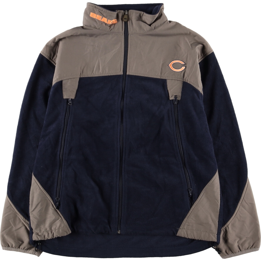 NFL CHICAGO BEARS シカゴベアーズ ナイロンxフリースジャケット メンズXL /eaa376451