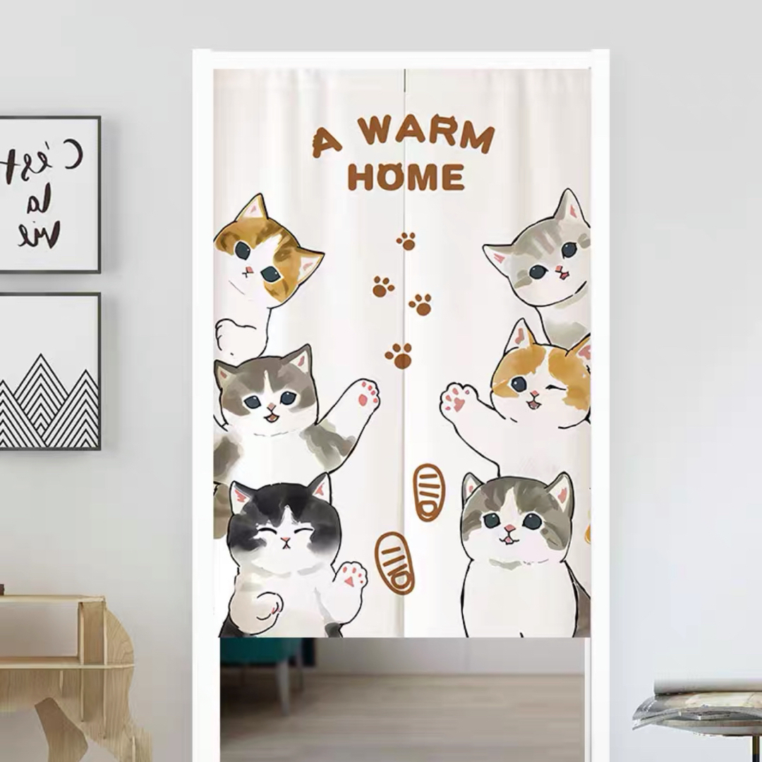 のれん ロング 暖簾 85×150 間仕切り 洋風 輸入雑貨 猫柄cat ネコ | フリマアプリ ラクマ のれん ロング 暖簾 85×150 間仕切り 洋風 輸入雑貨 猫柄