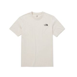 ザノースフェイス(THE NORTH FACE)のコットン ベーシック 半袖 ラウンドTシャツ【M】アイボリー(Tシャツ/カットソー(半袖/袖なし))