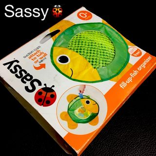 サッシー(Sassy)のサマー☆ブルー様専用　吸盤付き お風呂 おもちゃ入れ　トイバッグ　魚(お風呂のおもちゃ)