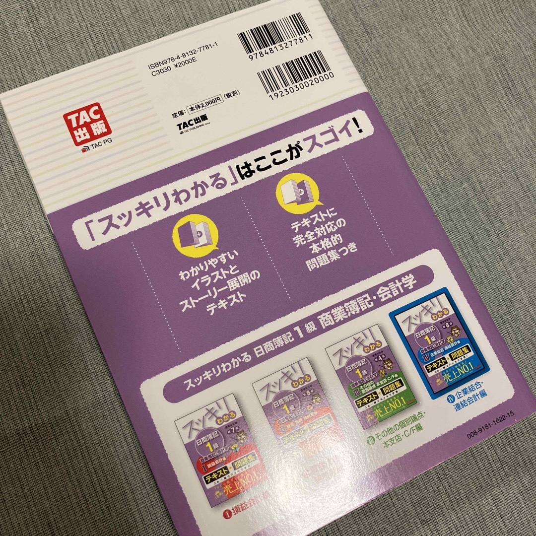 スッキリわかる日商簿記１級商業簿記・会計学 テキスト＋問題集 ４ 第８版