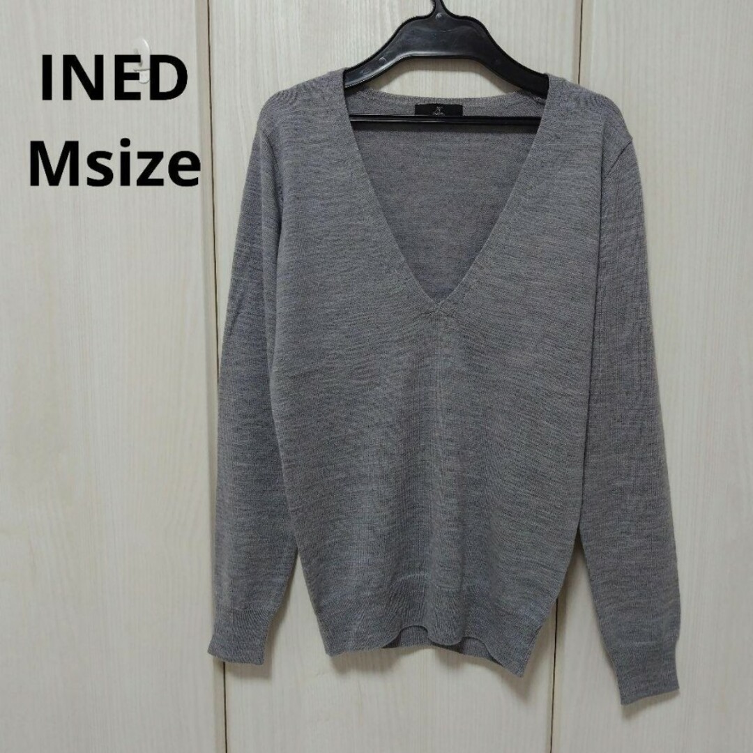 INED - INED☆ウール混Vネックニット Mサイズの通販 by kai|イネド
