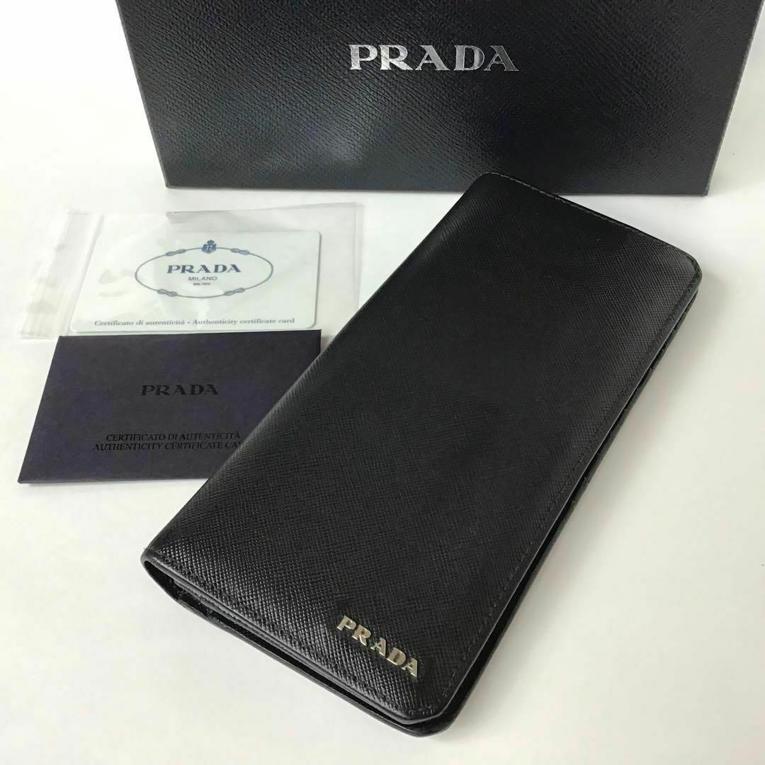 PRADA - 【人気・定番】 プラダ サフィアーノコーナー 長財布 メンズ