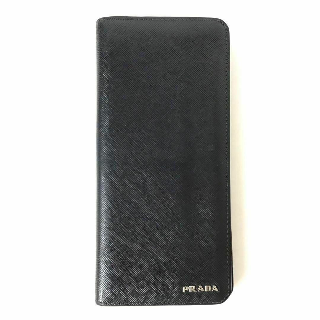 良品　PRADA 長財布　1M0608 プラダ　黒　ギャランティカード付