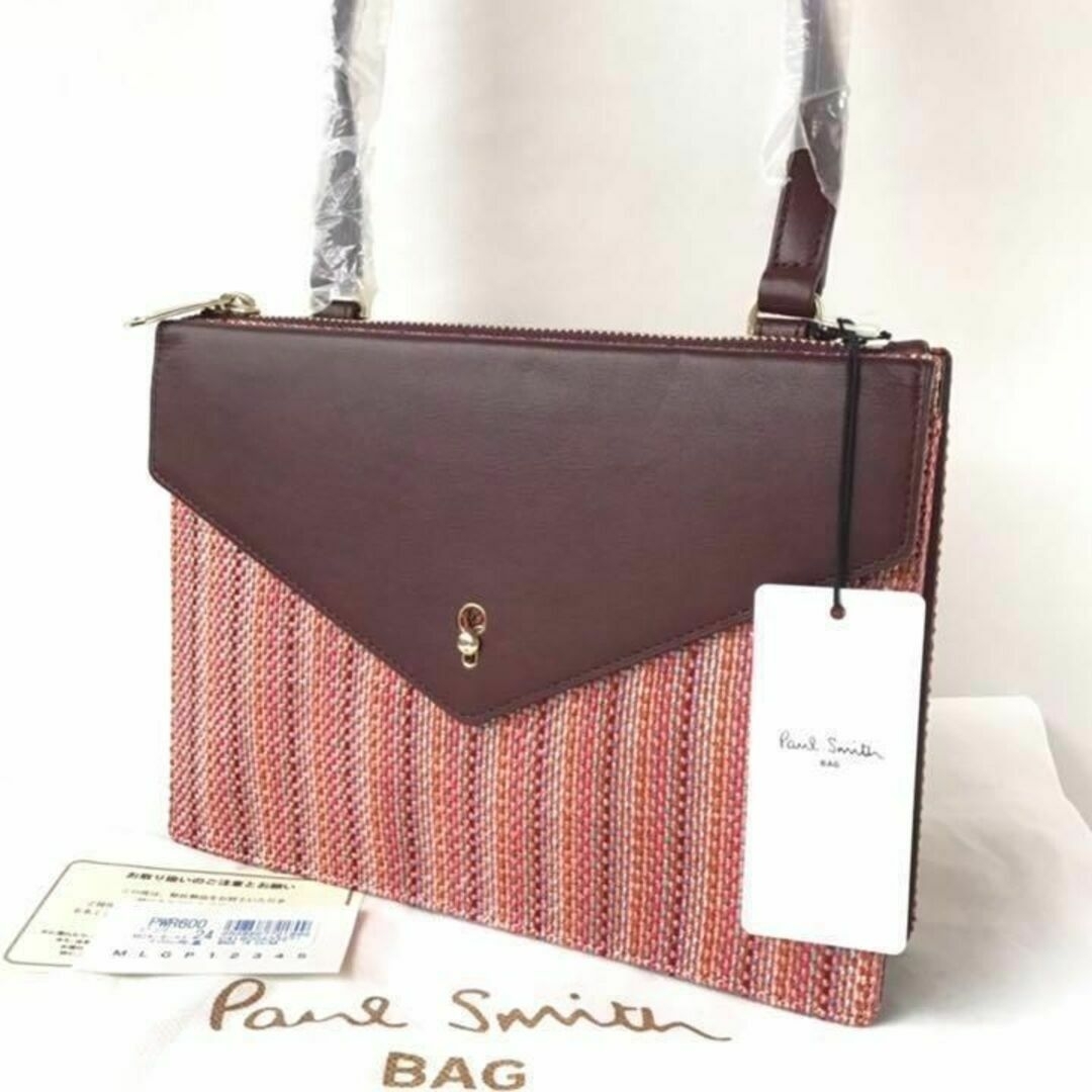 Paul Smith(ポールスミス)の【新品】ポールスミス キーホールエンベロープ ショルダーバッグ ピンク レディースのバッグ(ショルダーバッグ)の商品写真