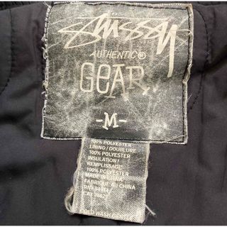 OLD STUSSY ステューシー スタジャン ロゴワッペン 総柄 中綿 黒