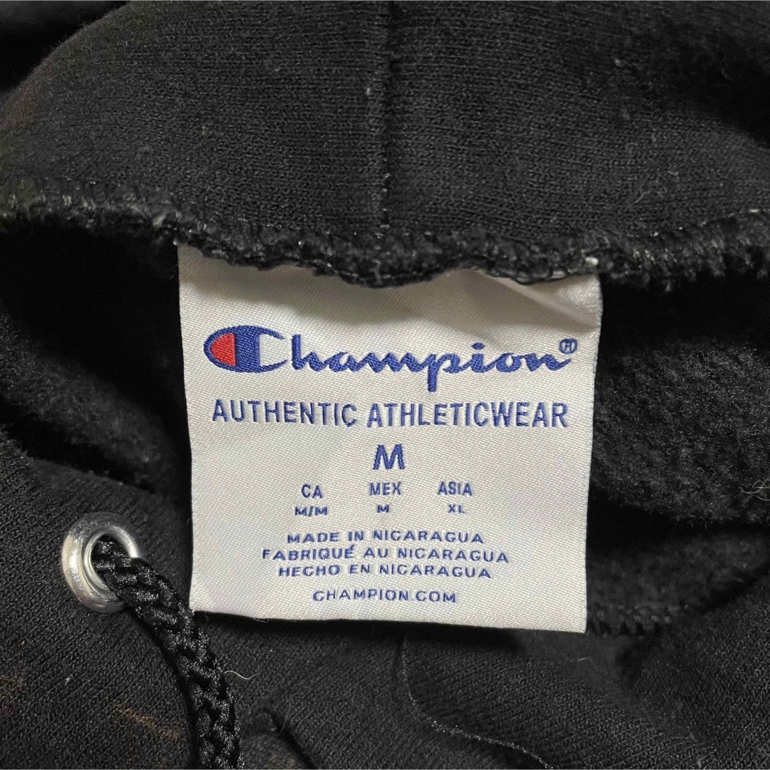 Champion(チャンピオン)のchampion タイダイ柄 高校 刺繍 ロゴ パーカー プルオーバー M 古着 メンズのトップス(パーカー)の商品写真