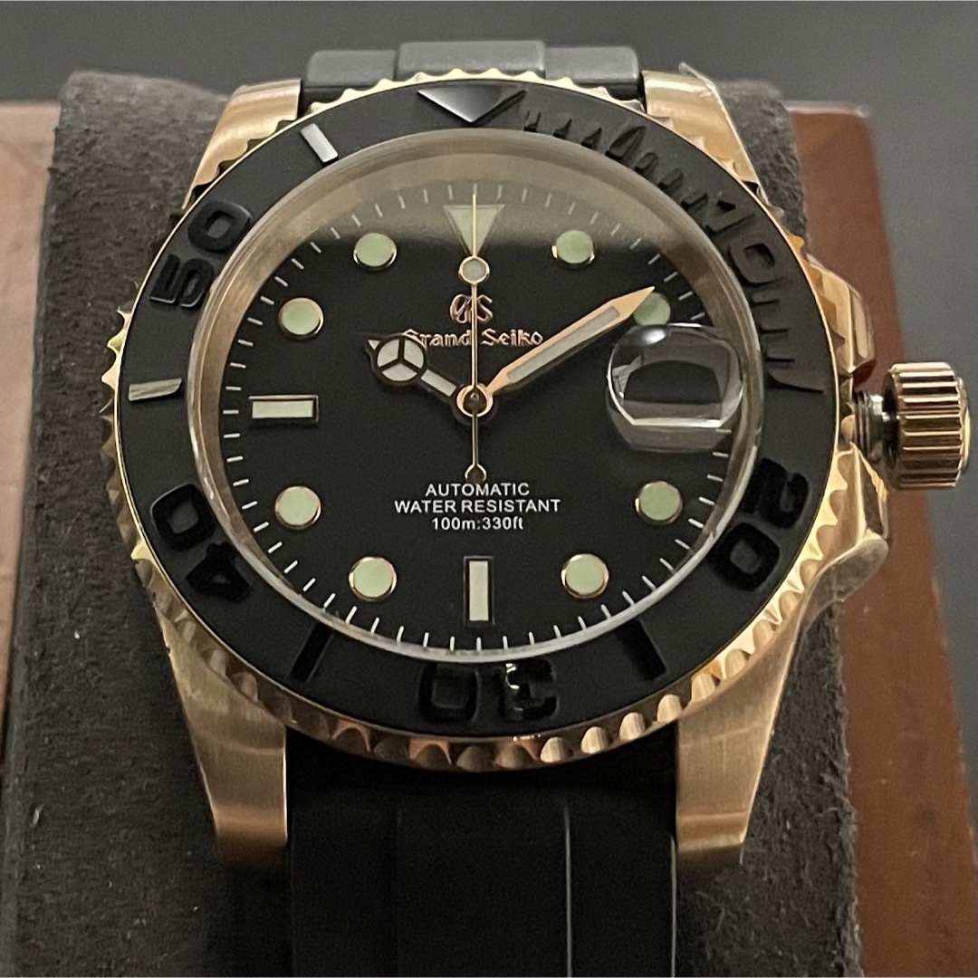 新品□SEIKO MOD 40mm ヨット ローズゴールド カスタム-