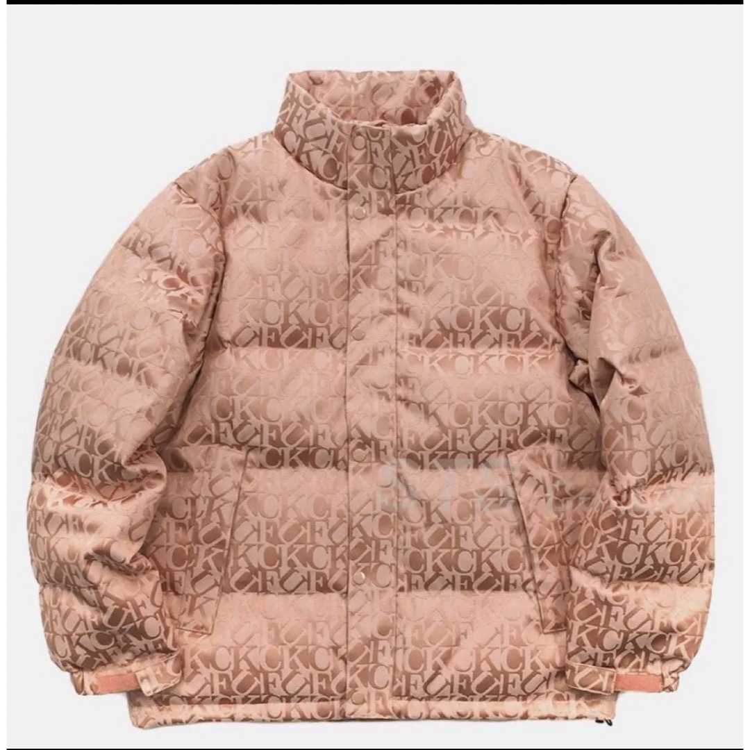 SUPREME 17AW Fuck Jacquard Puffy Jacket-