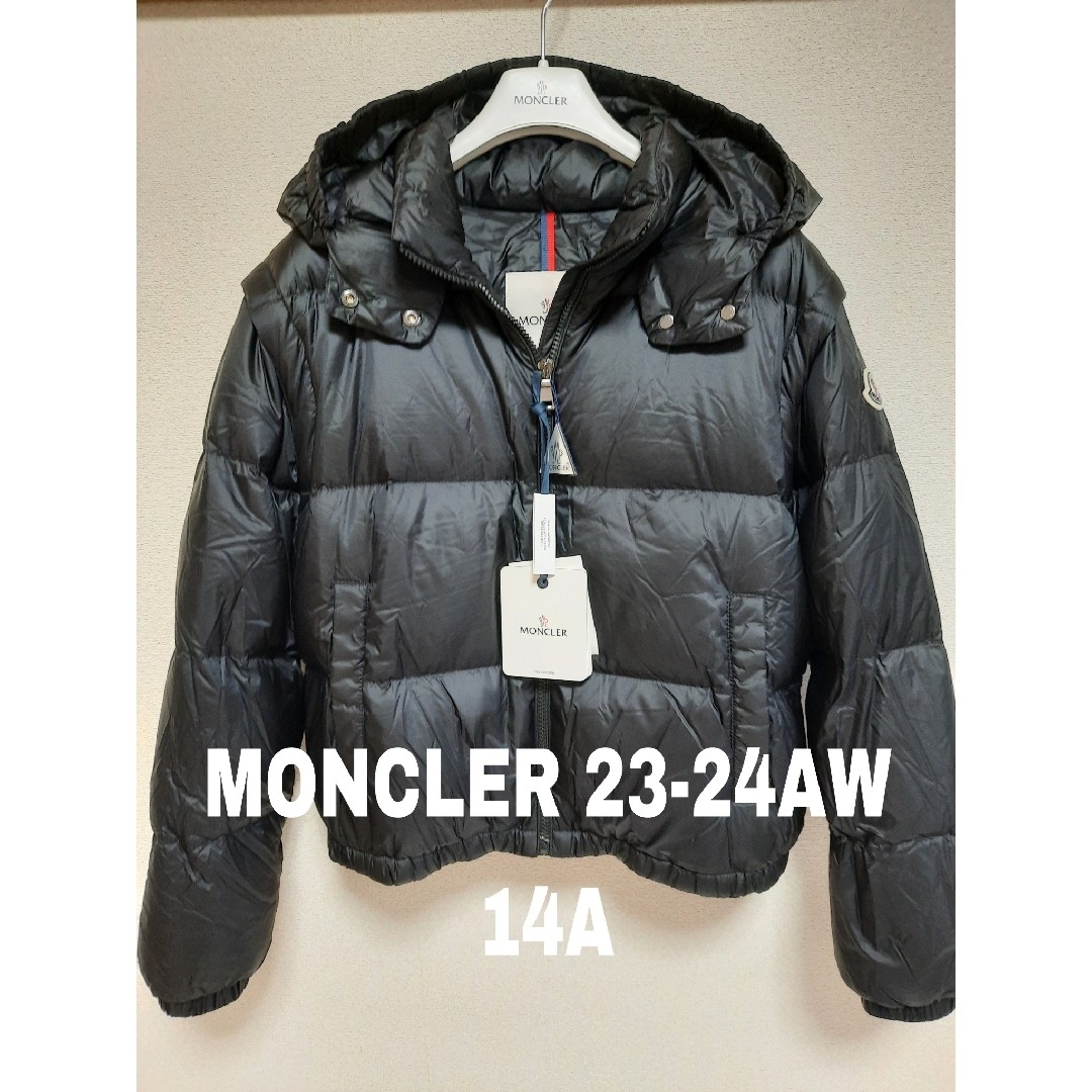 MONCLER - 日本未発/24AW⭐MONCLER 2way ジレ ショートダウン 黒 14Aの