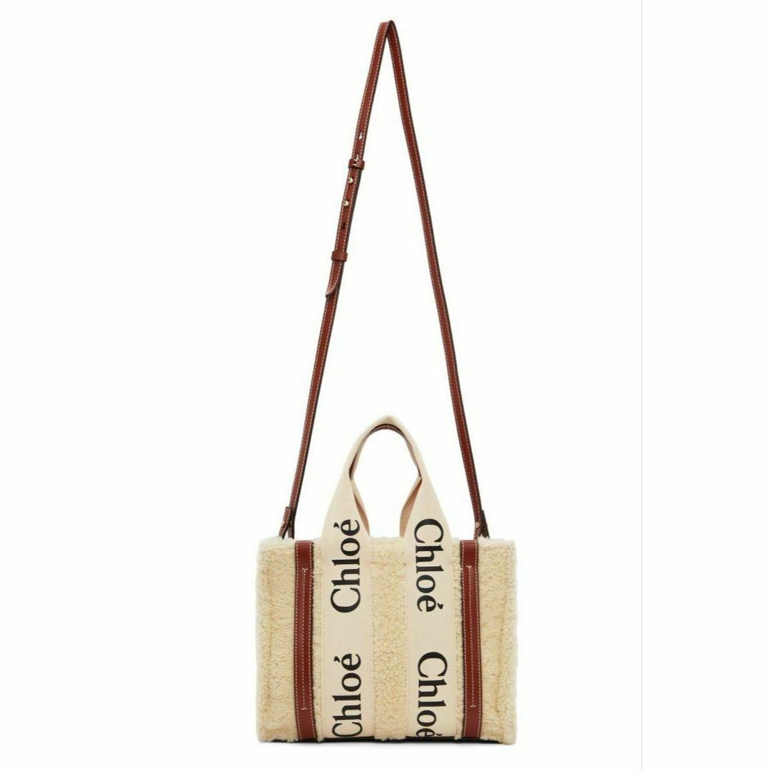 Chloe - 【新品】クロエ ストラップ付きwoodyスモールトートバッグの