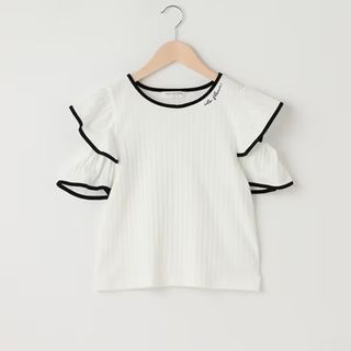 ポンポネット(pom ponette)のポンポネット新品新作タグ付きオープンショルダーテレコトップス140(Tシャツ/カットソー)