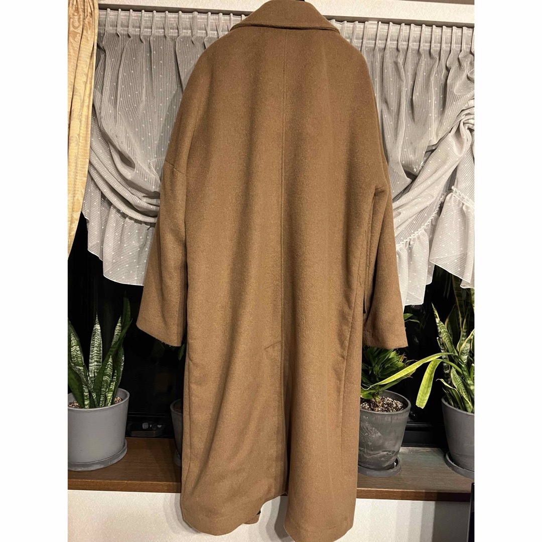 ZARA(ザラ)のZARA ウィメンズ　チェスターコート　L キャメル レディースのジャケット/アウター(ロングコート)の商品写真