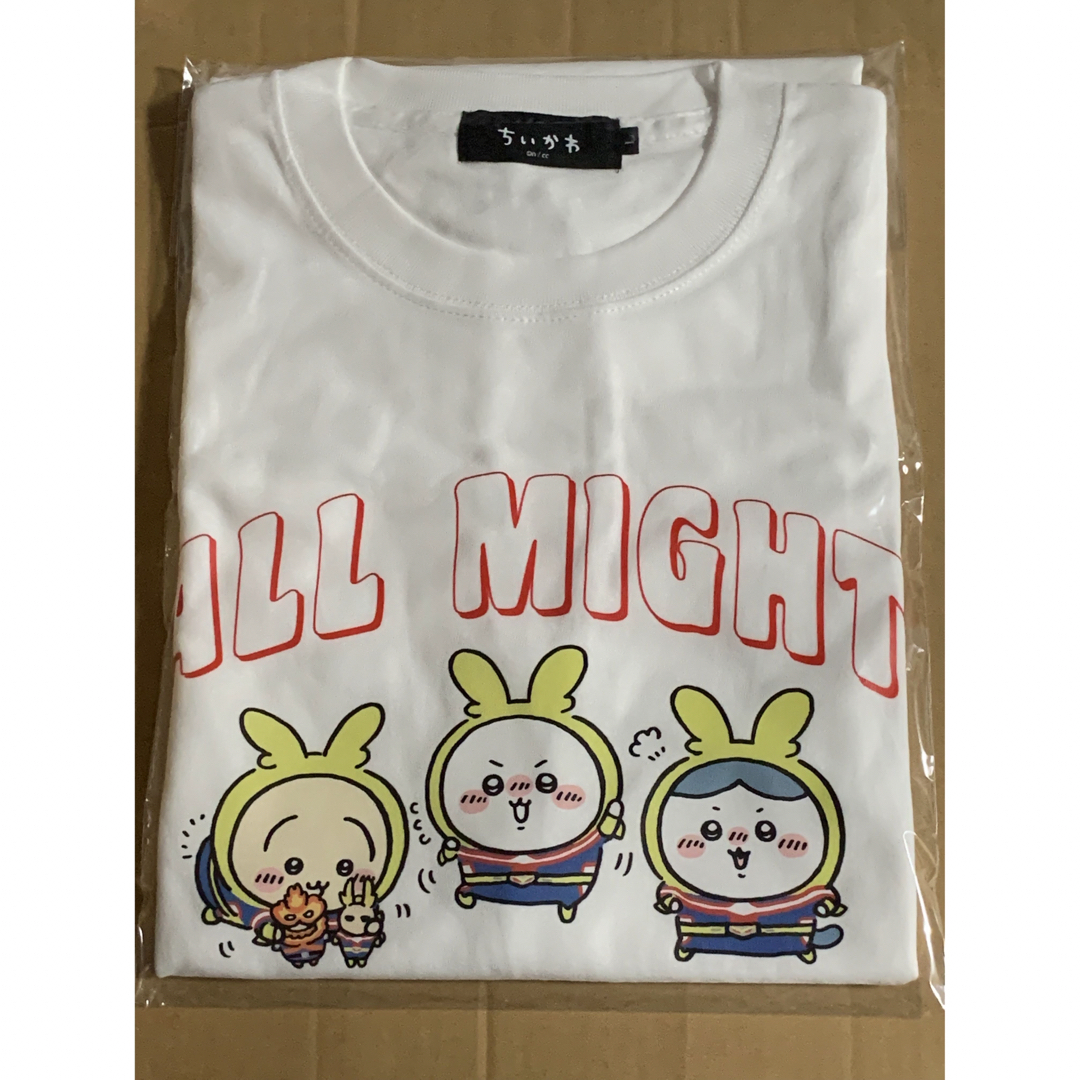 僕のヒーローアカデミア×ちいかわ Tシャツ ホワイト