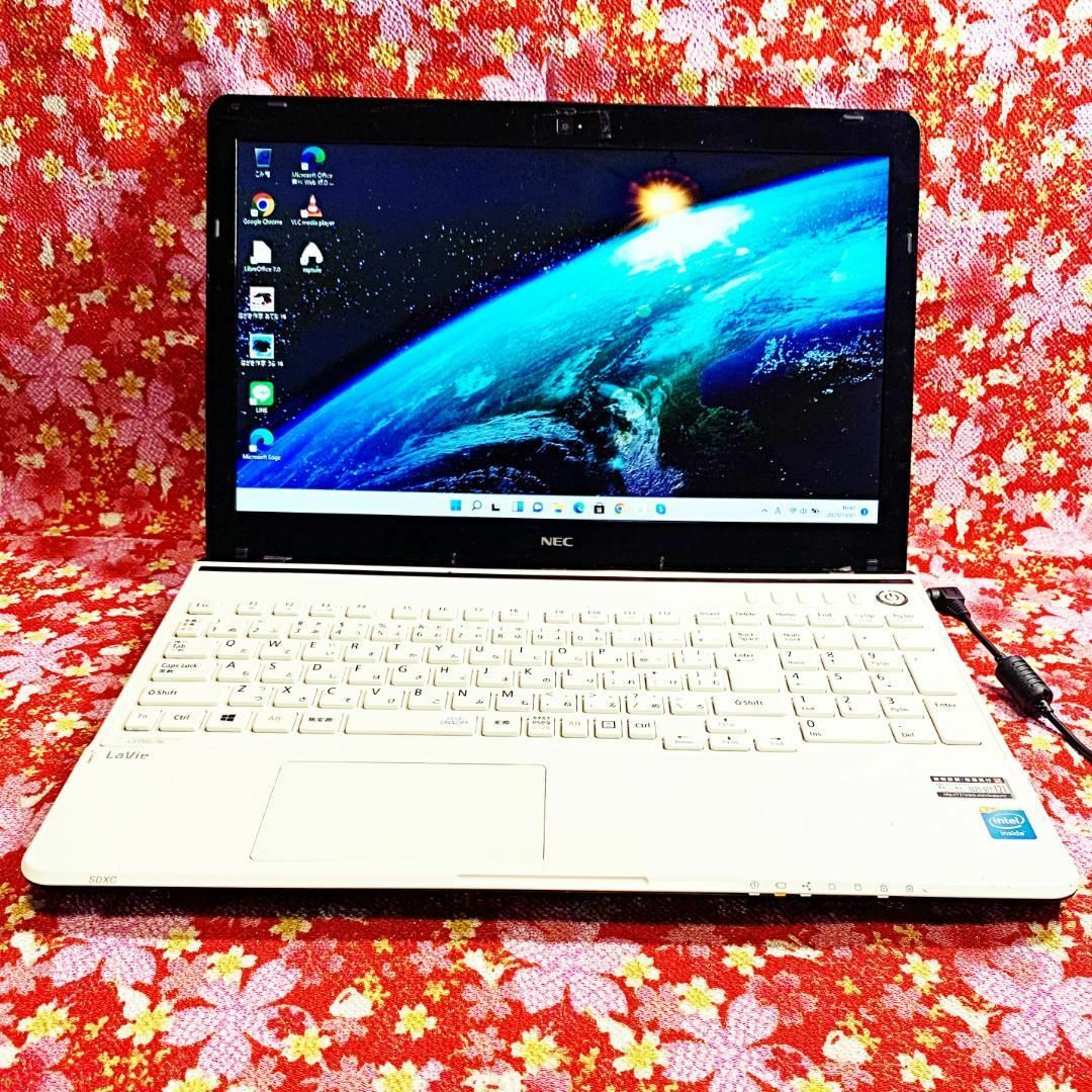 超美品|カメラ付きで在宅ワークOK❤️大人気NECのレッドカラーノート