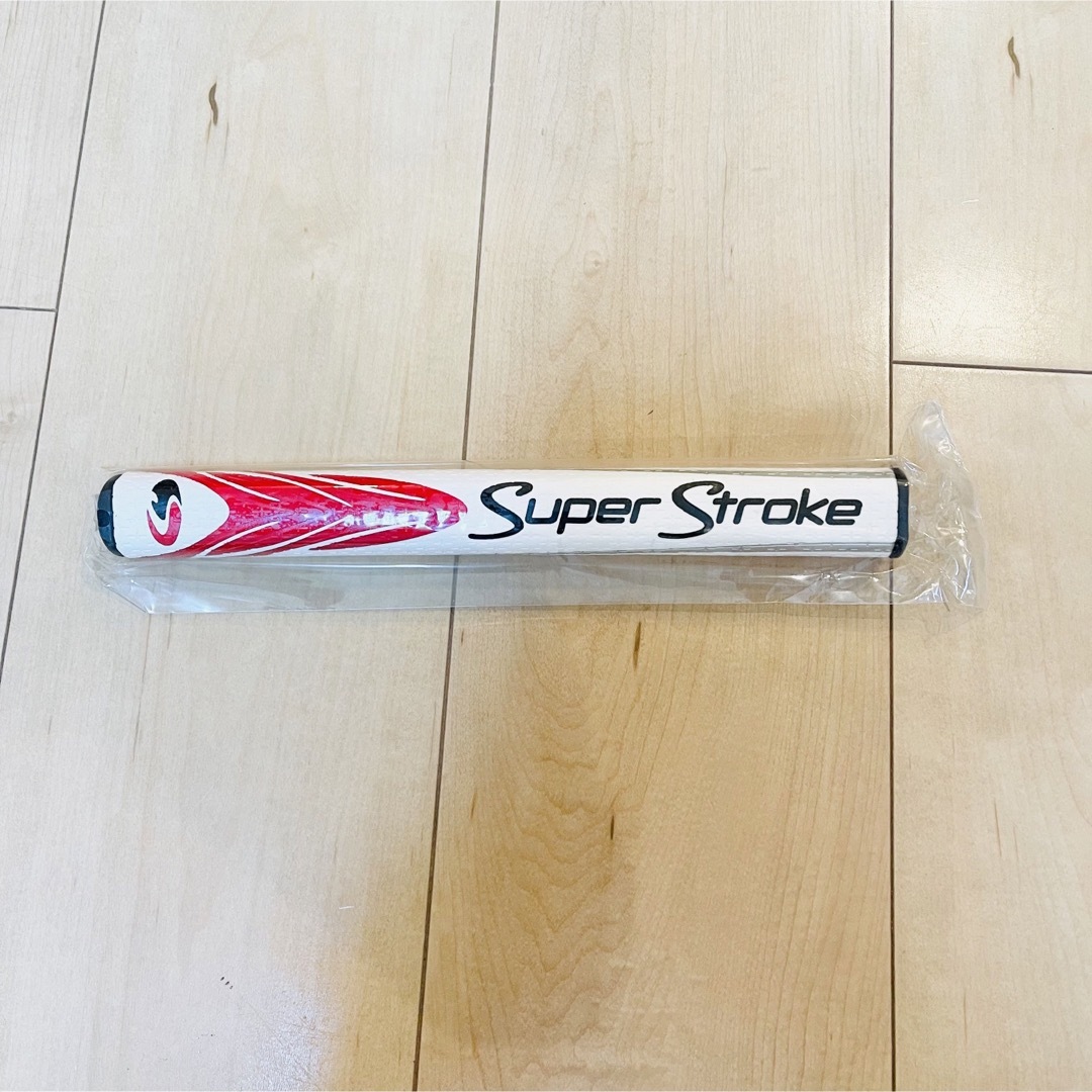 SuperStroke(スーパーストローク)の【新品】ゴルフ グリップ スーパーストローク パター SLIM 2.0  白×赤 スポーツ/アウトドアのゴルフ(その他)の商品写真