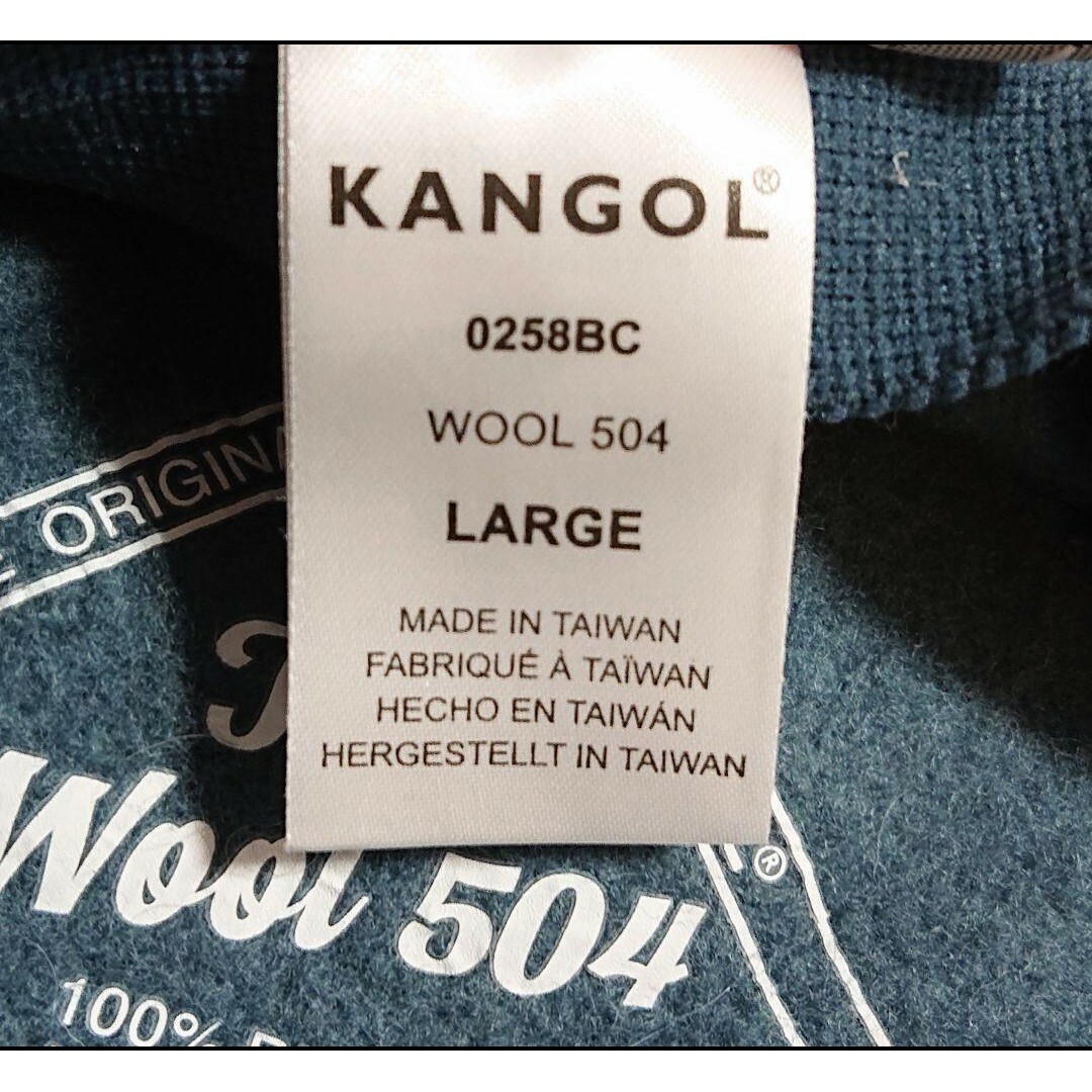 KANGOL(カンゴール)のL 新品 KANGOL WOOL 504 0258BC ハンチングキャップ 藍色 メンズの帽子(ハンチング/ベレー帽)の商品写真