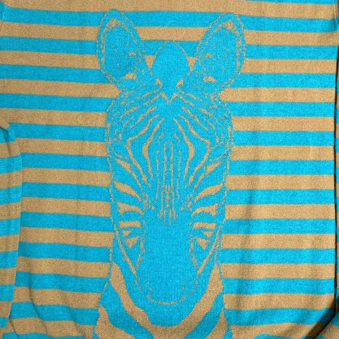 【正規品】HERMES/Zebra ハイゲージ ニット/メンズXS