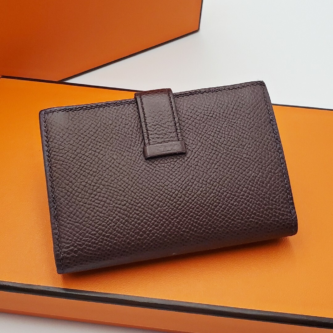 ‼️1点限り‼️HERMES ベアンコンパクト エプソン 黒 折り財布 ミニ財布