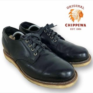 チペワ(CHIPPEWA)の【送料無料】CHIPPEWA Plain-Toe Oxford チペワ 黒(ドレス/ビジネス)