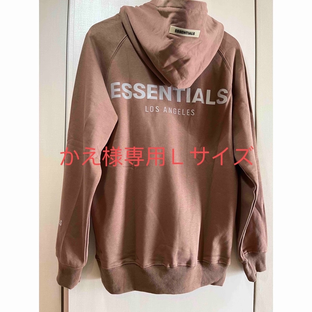 新品Essentials リフレクティブ 高級感パーカー男女兼用ビッグロゴ