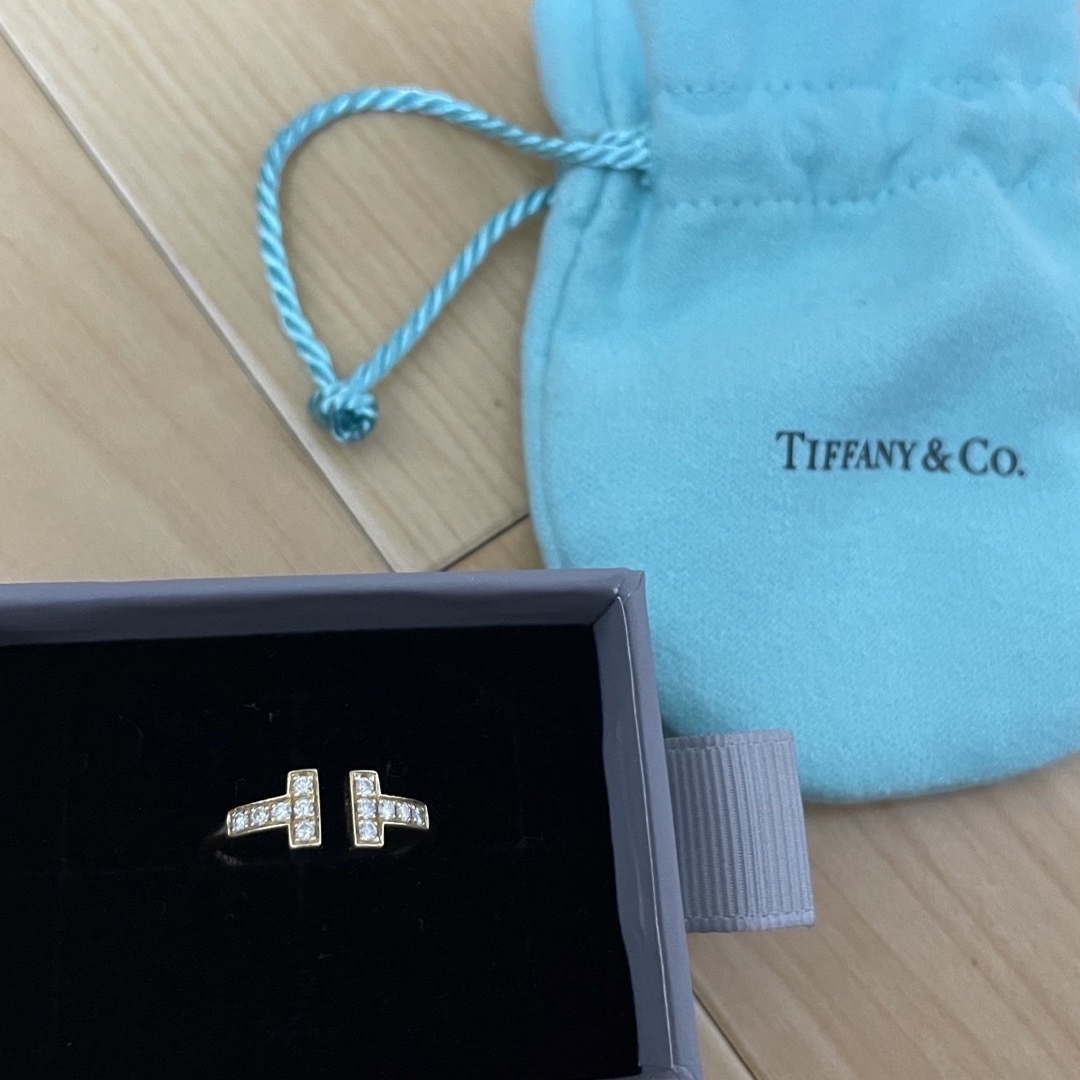 Tiffany ティファニーt ダイヤモンド ワイヤーリング　18K ゴールド