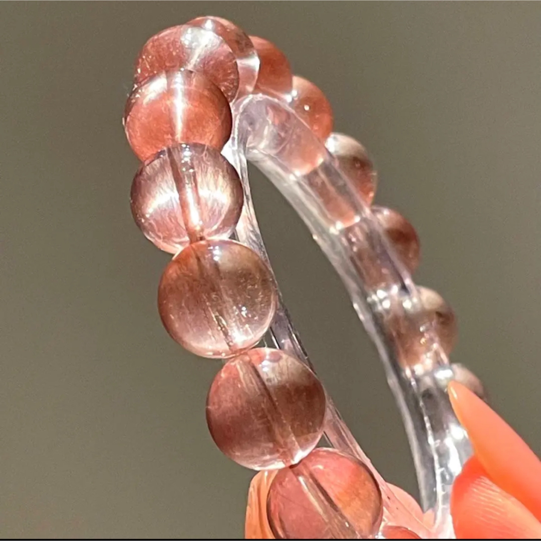 極上品 ❗️レア❗️ピンクパープルラビットヘアオンブルー10.2mm