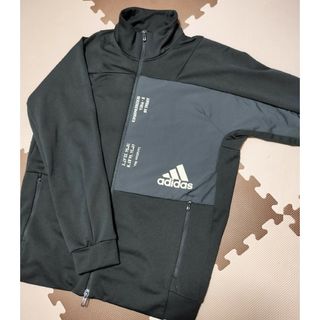 アディダス(adidas)の☆AZB-014 アディダス ジャージブルゾン 黒 サイズ XO(ブルゾン)