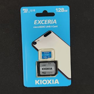 トウシバ(東芝)の新品未使用 旧東芝 KIOXIA  microSD 128GB アダプター付き(その他)