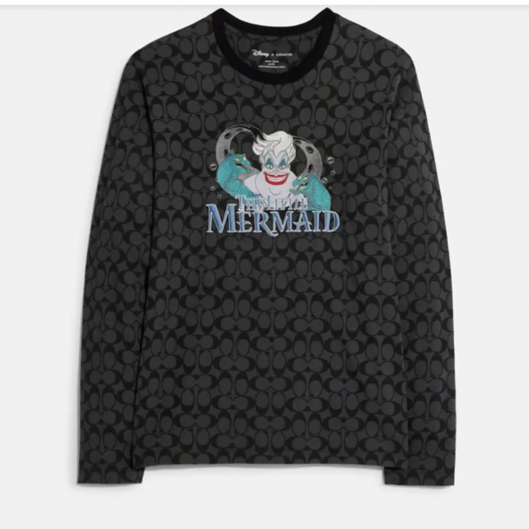 Tシャツ/カットソー(七分/長袖)DISNEY X COACH シグネチャー アースラ ロング スリーブ Tシャツ