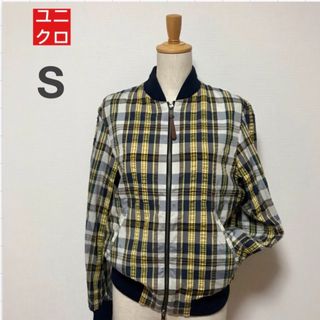 ユニクロ(UNIQLO)のJW ANDERSON シアサッカーショートブルゾン　Sサイズ　コラボ　春(ブルゾン)