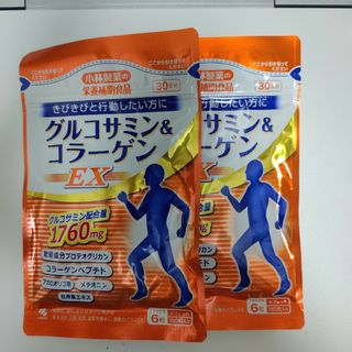 コバヤシセイヤク(小林製薬)の小林製薬　グルコサミン＆コラーゲンEX　30日分　二袋(コラーゲン)