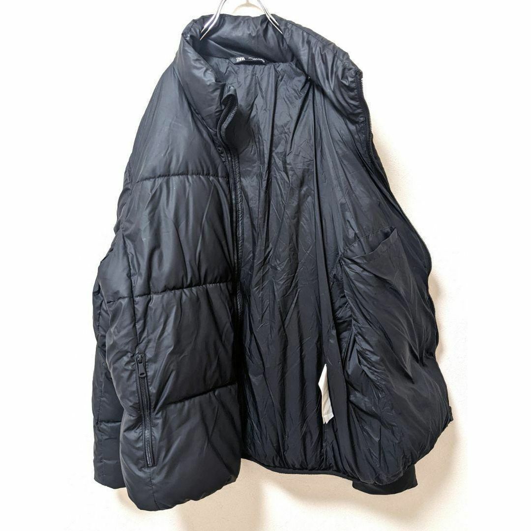 ザラ ZARA ダウンジャケット ブラック 黒色 XL 古着