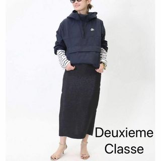 ドゥーズィエムクラス(DEUXIEME CLASSE)の新品　Deuxieme Classe glow スカート 38 ブラック(ロングスカート)