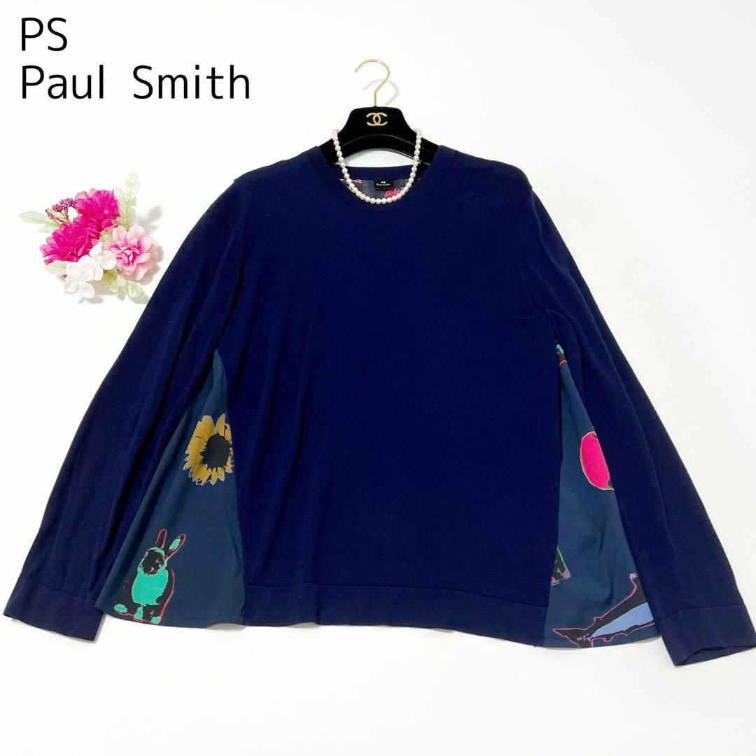 PS PaulSmith ニット アート柄 うさぎ ネイビー 大きいサイズ XL | フリマアプリ ラクマ