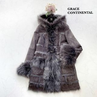 【グレースコンチネンタル】定価20万*ムートンコート フォックスファー ダッフル