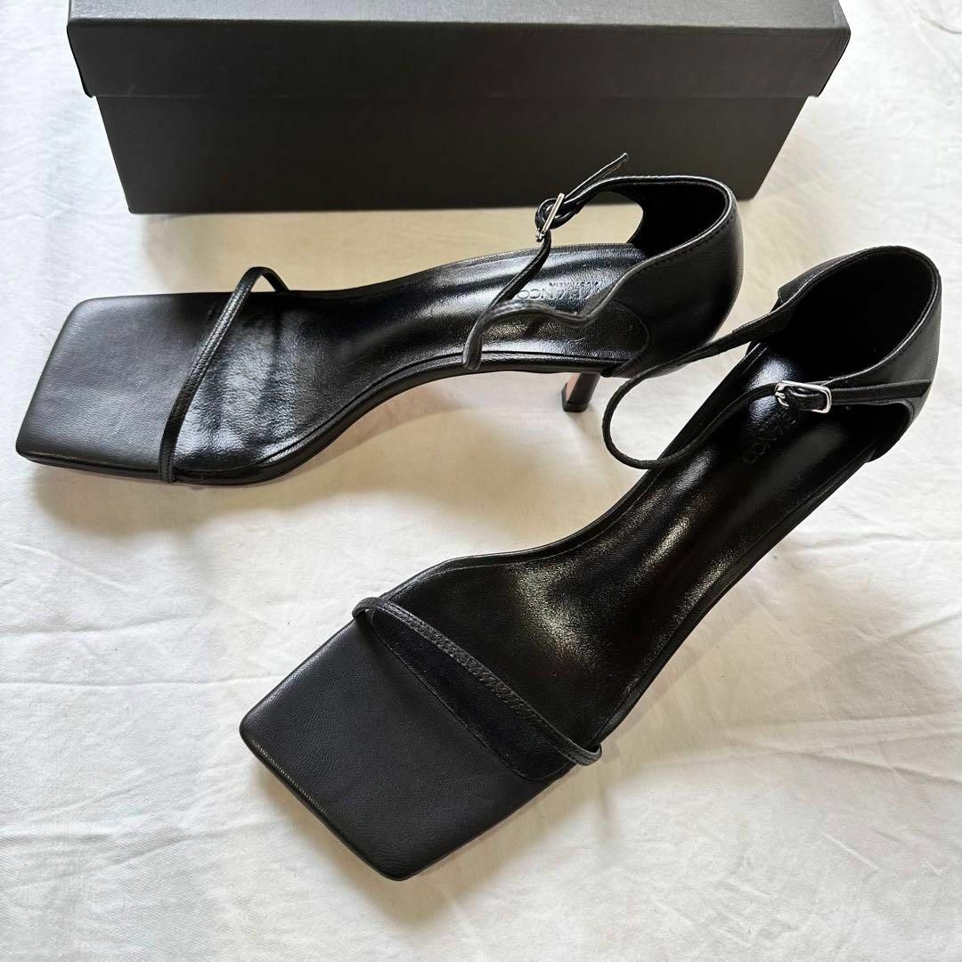 DEUXIEME CLASSE(ドゥーズィエムクラス)の新品　トニービアンコ　ANNABELLEサンダル ブラック 黒 サイズ8 レディースの靴/シューズ(サンダル)の商品写真