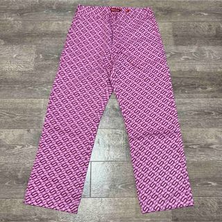 シュプリーム(Supreme)の新品未使用　Supreme Work Pant "Pink Monogram"(ワークパンツ/カーゴパンツ)