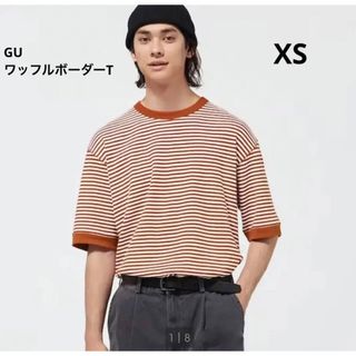 ジーユー(GU)のGU ワッフルボーダーT(Tシャツ/カットソー(七分/長袖))