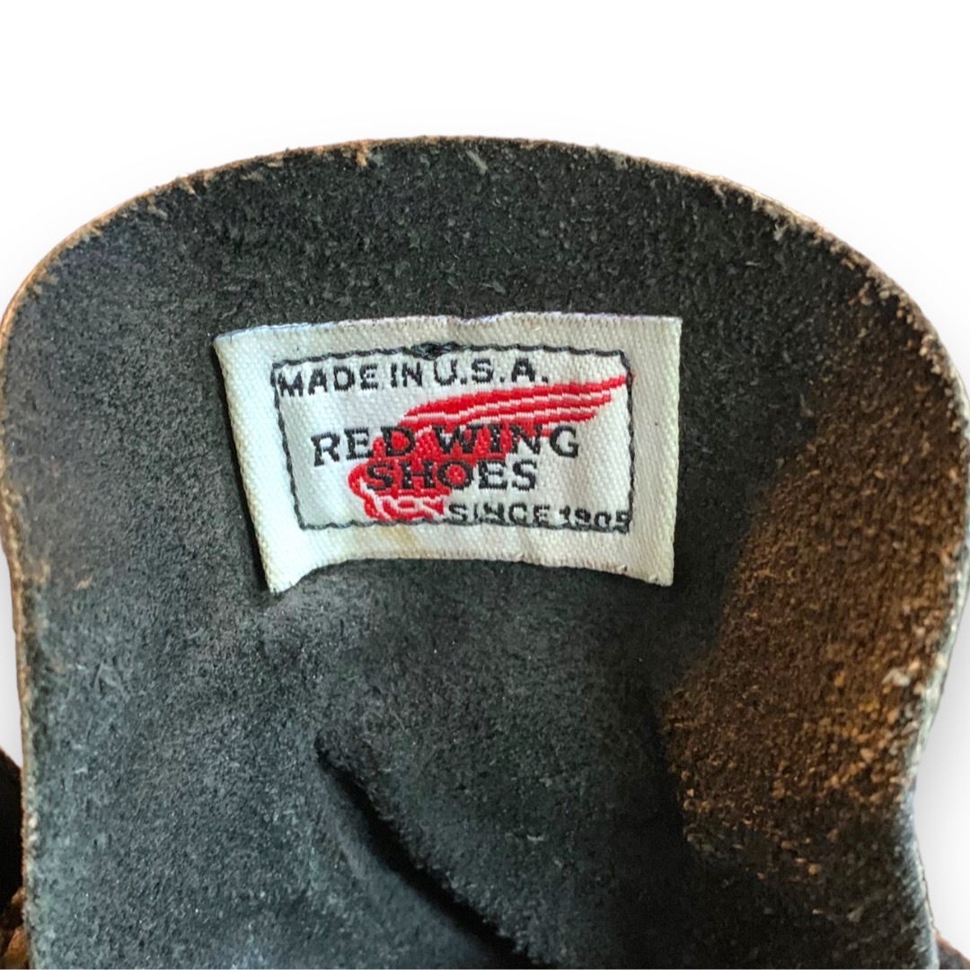 REDWING(レッドウィング)の8165良品7.5D／刺繍羽タグレッドウィングアイリッシュセッター黒ブーツ メンズの靴/シューズ(ブーツ)の商品写真