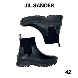 ジルサンダー(Jil Sander)の①42 JIL SANDER  チェルシーブーツ ②GANNI ローファー 36(ブーツ)